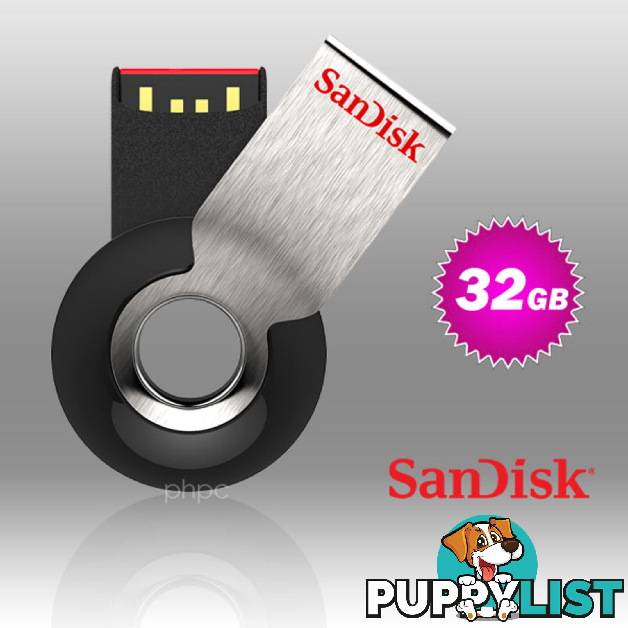 SanDisk Cruzer Orbit CZ58 32GB USB Flash Drive