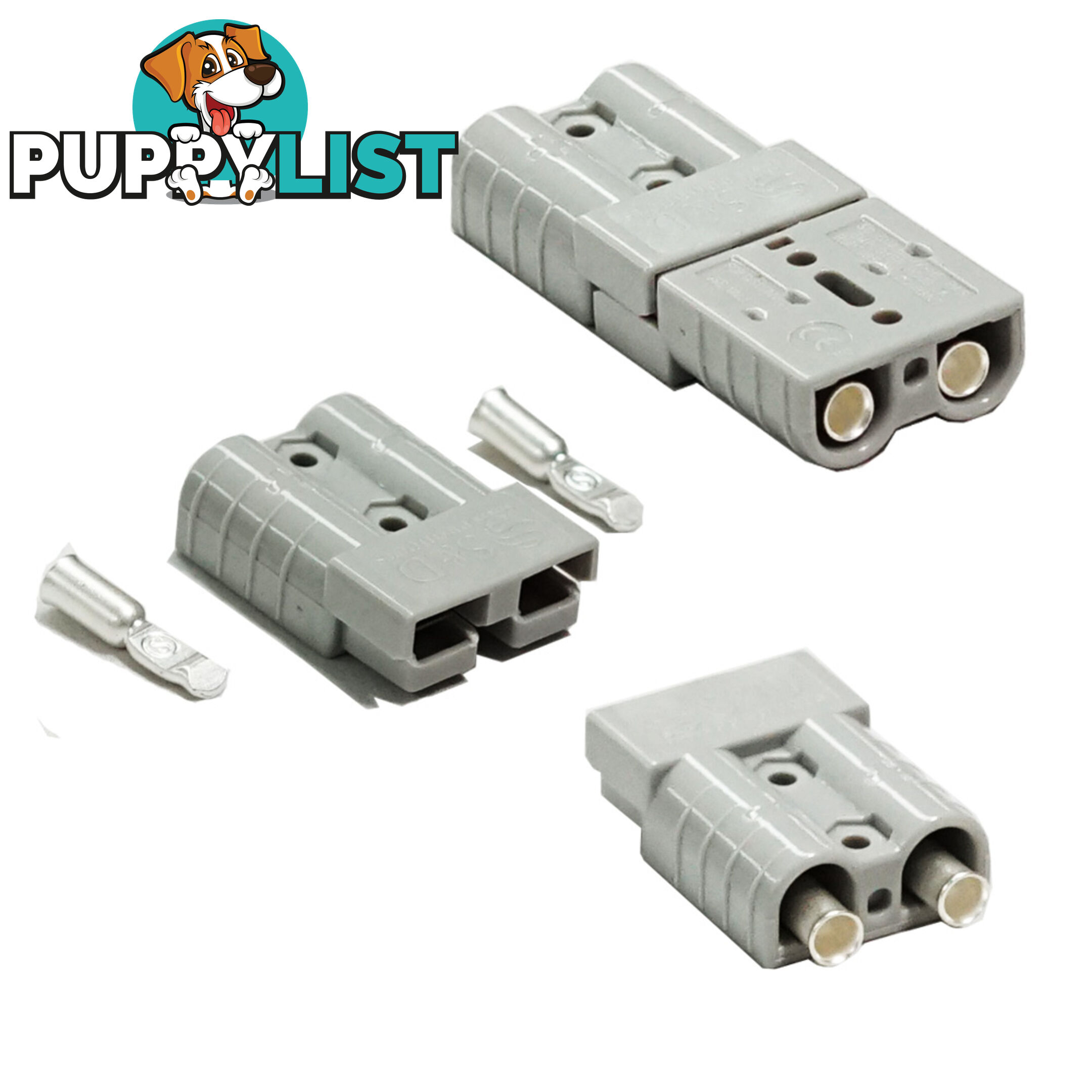 5X Premium Anderson Style Plug 50AMP Exterior Connector DC Power SOLAR CARAVAN