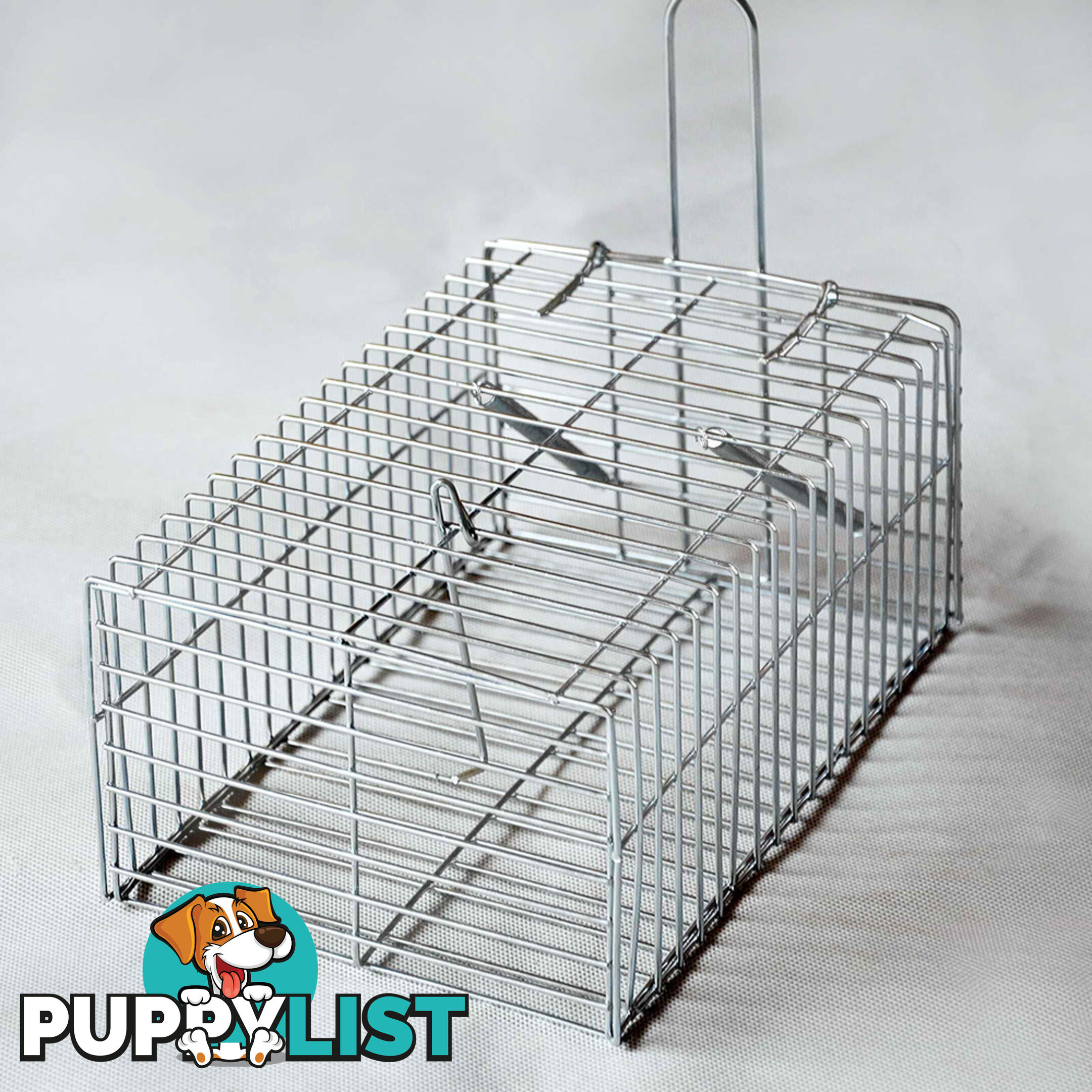 Set of 4 Humane Animal Trap Cage 23 x 15 x 10cm Silver