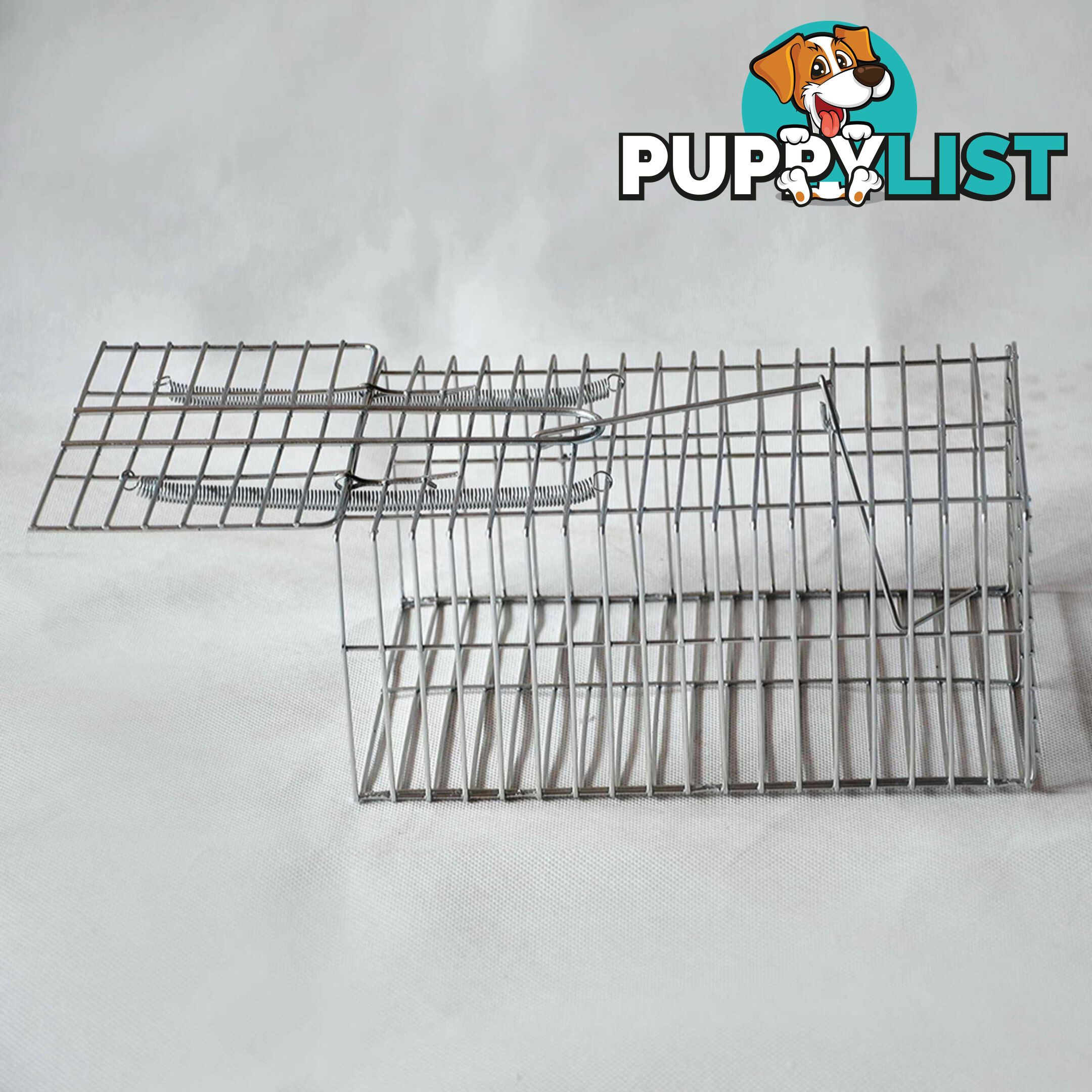 Set of 4 Humane Animal Trap Cage 23 x 15 x 10cm Silver