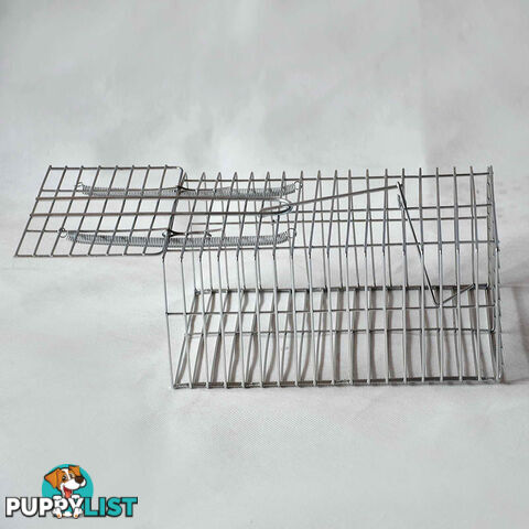 Set of 4 Humane Animal Trap Cage 23 x 15 x 10cm Silver