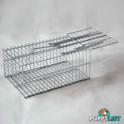 Set of 4 Humane Animal Trap Cage 23 x 15 x 10cm Silver