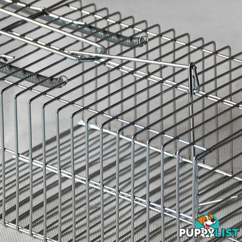 Set of 4 Humane Animal Trap Cage 23 x 15 x 10cm Silver