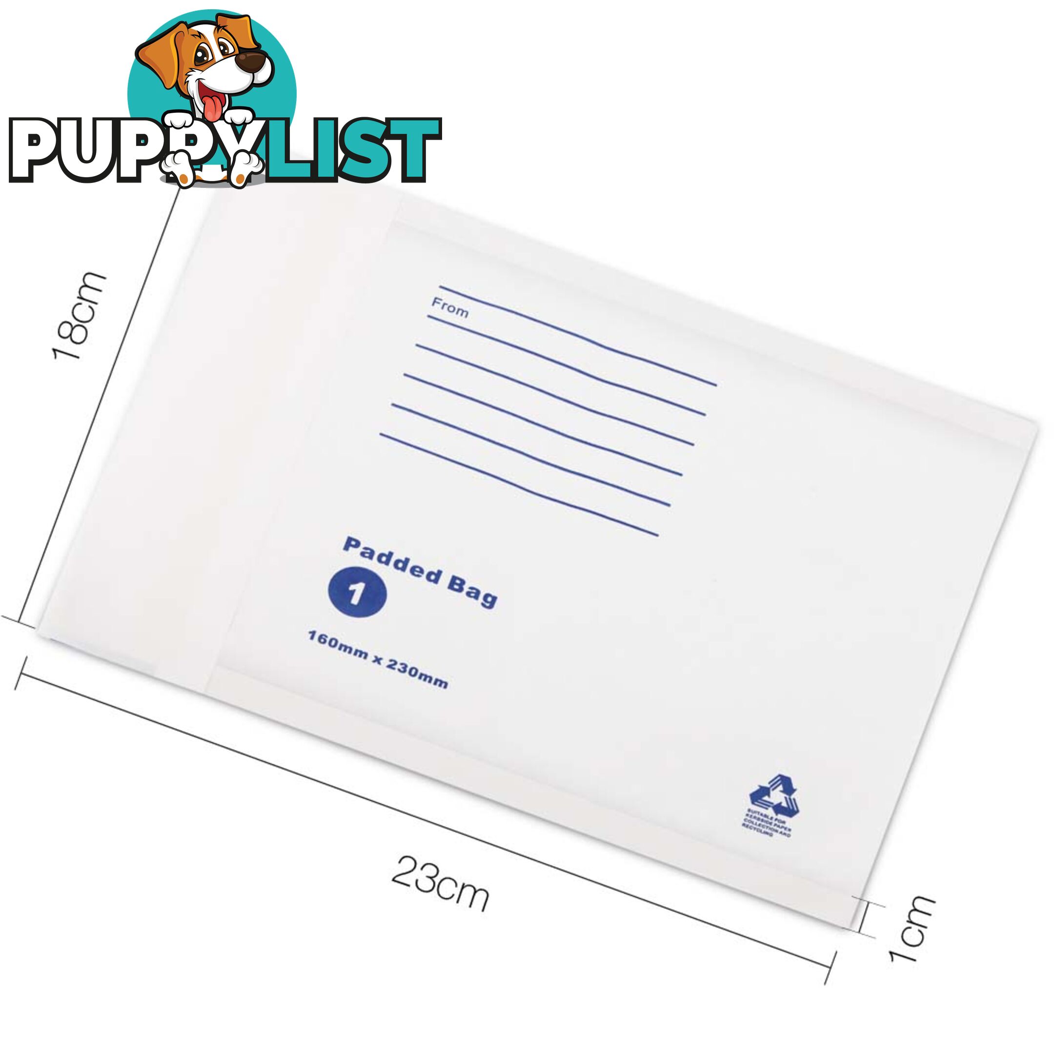 Bubble Padded Mail Envelopes 200pcs 160mm x 230mm