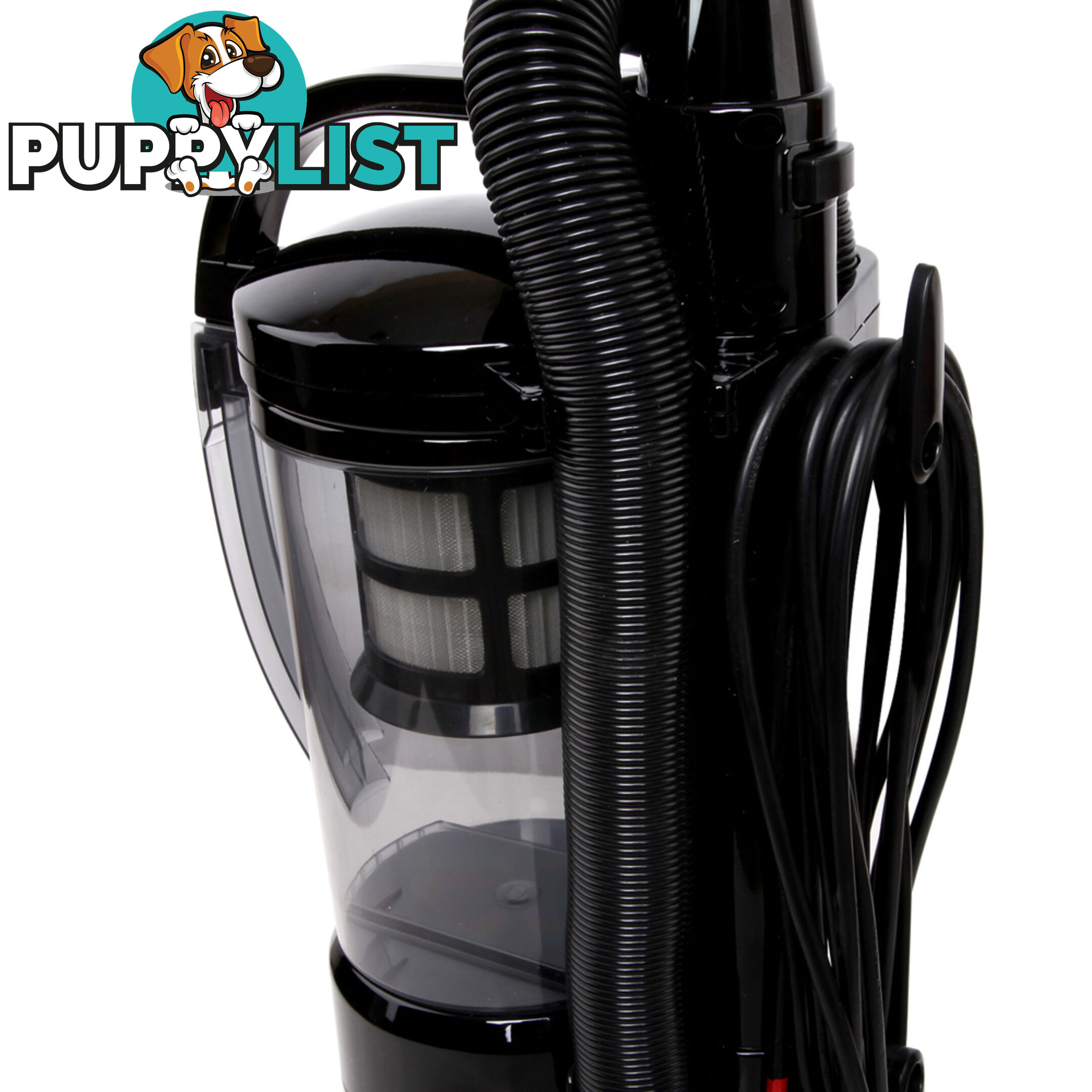 Upright Cyclonic Vacuum Cleaner Bagless HEPA Filter Black