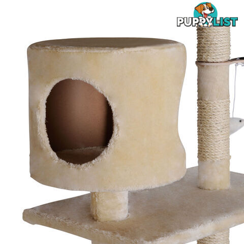 Cat Scratching Poles Post Furniture Tree 170cm Beige