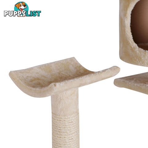 Cat Scratching Poles Post Furniture Tree 170cm Beige