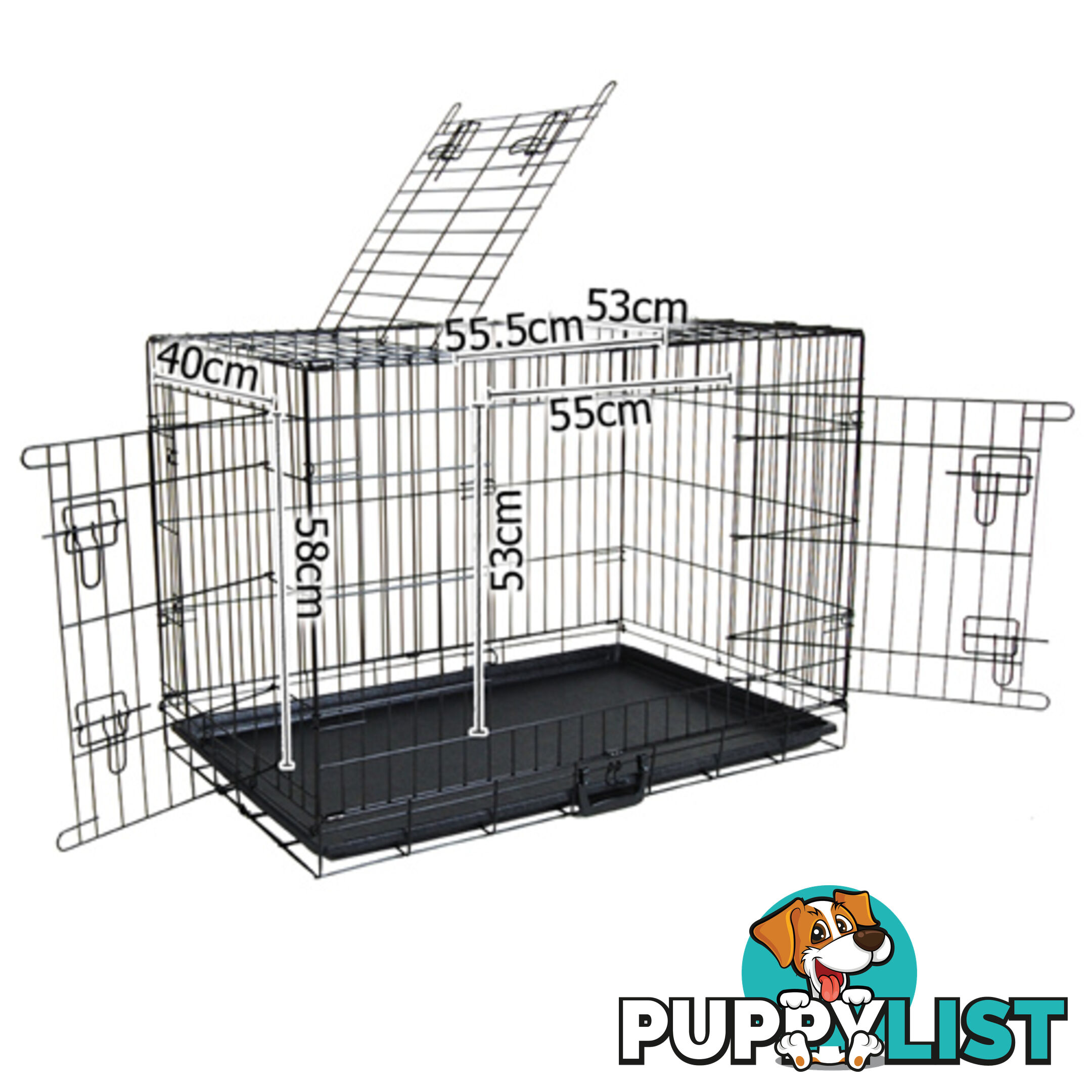 42 Inch Metal Collapsible Dog Cage