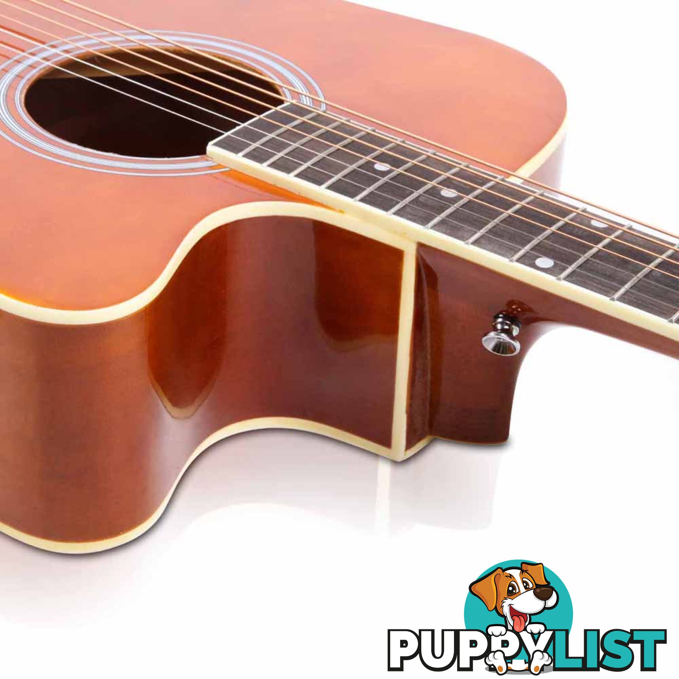 Acoustic Cutaway Steel-Stringed Guitar 41"