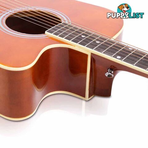 Acoustic Cutaway Steel-Stringed Guitar 41"