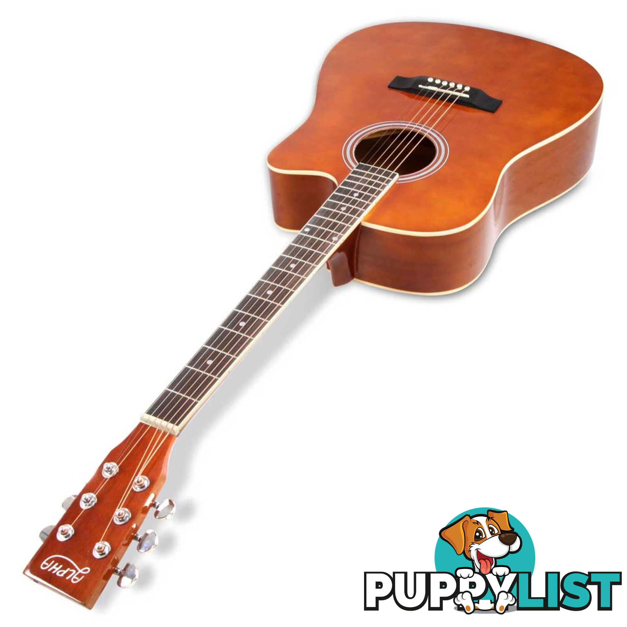 Acoustic Cutaway Steel-Stringed Guitar 41"