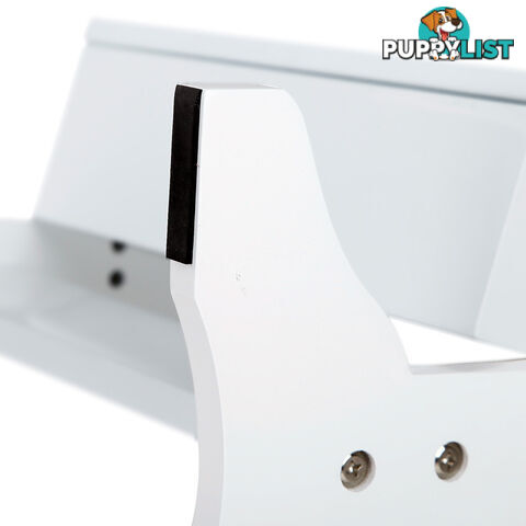 Table top Jewellery Cabinet w/ Mirror White