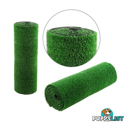 Artificial Grass 10 SQM Polypropylene Lawn Flooring 15mm Olive