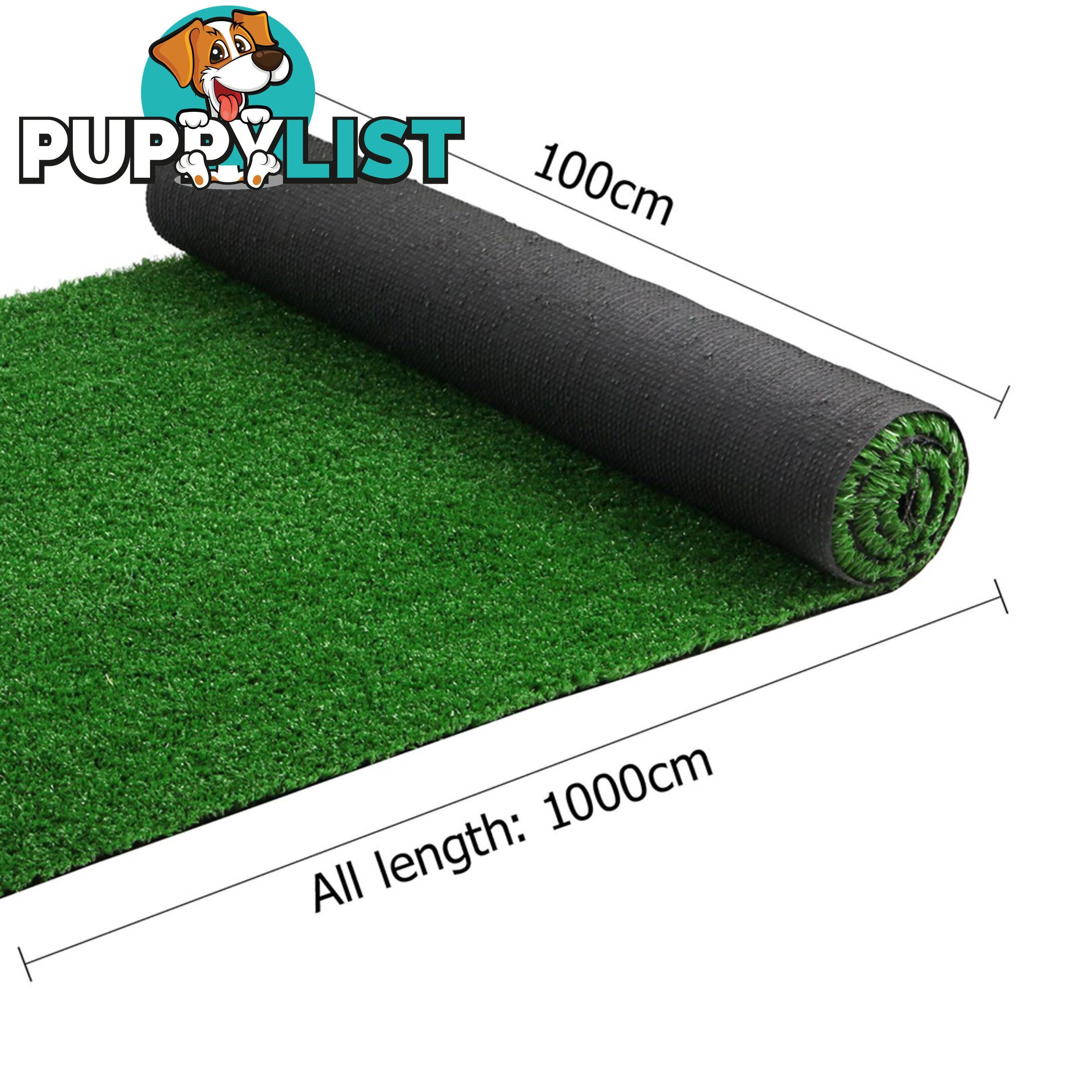 Artificial Grass 10 SQM Polypropylene Lawn Flooring 15mm Olive