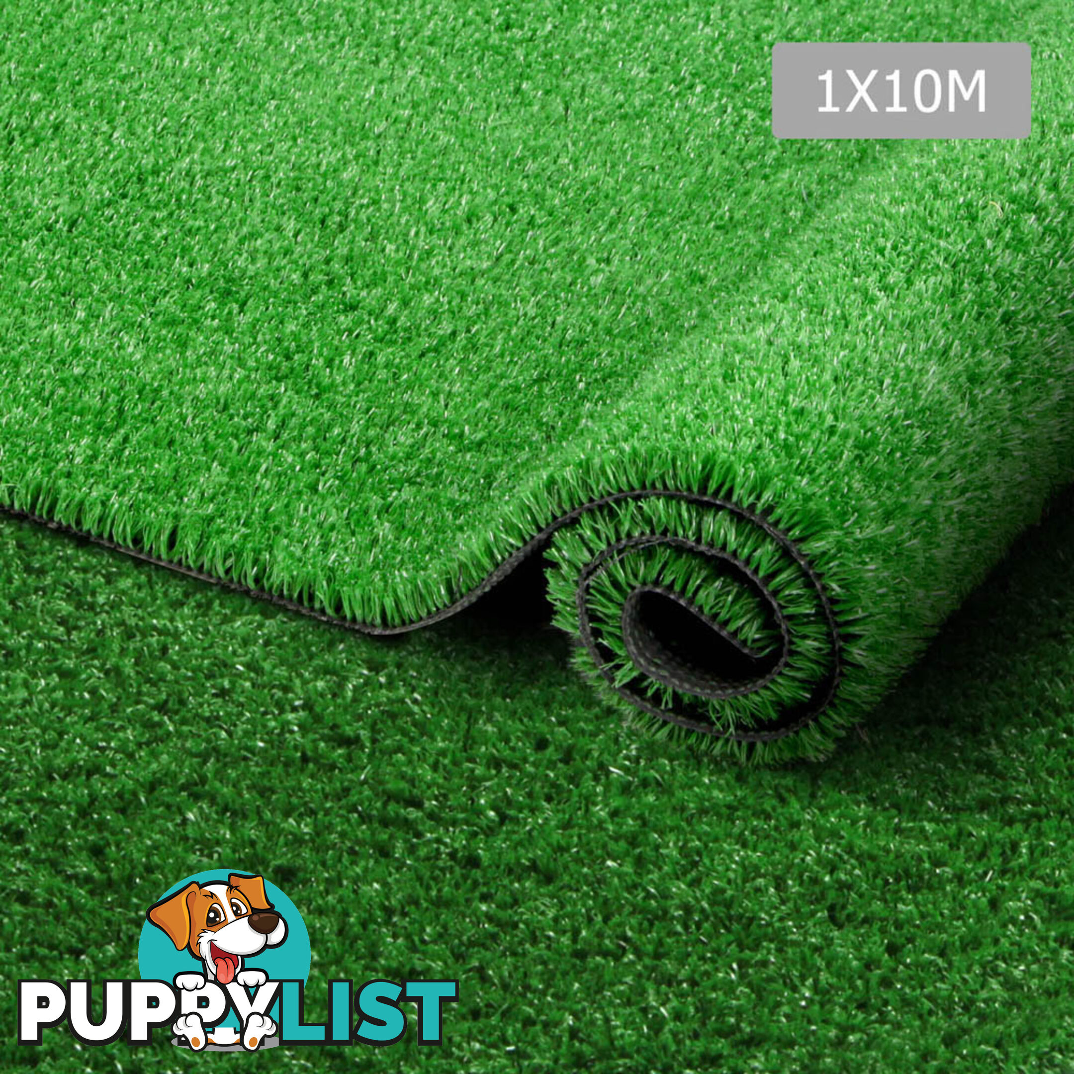 Artificial Grass 10 SQM Polypropylene Lawn Flooring 15mm Olive