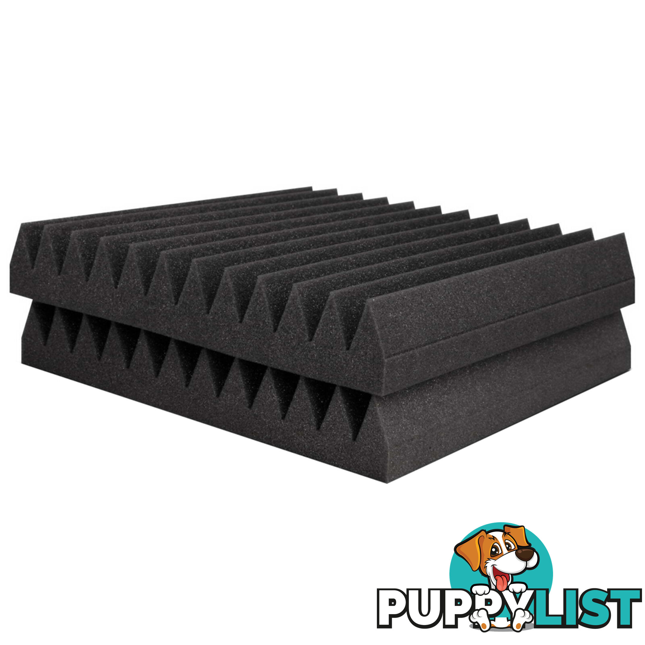 Set of 20 Studio Wedge Acoustic Foam Charcoal 30 x 30cm