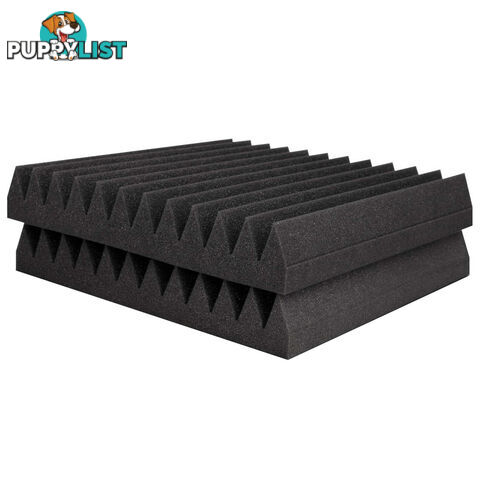 Set of 20 Studio Wedge Acoustic Foam Charcoal 30 x 30cm