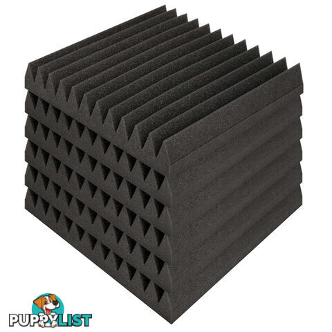 Set of 20 Studio Wedge Acoustic Foam Charcoal 30 x 30cm