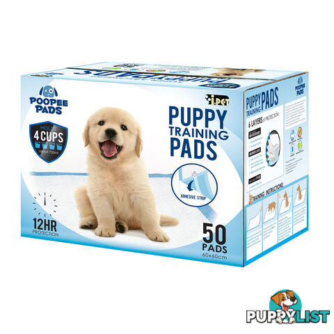 100 Puppy Pet Dog Toilet Training Pads Blue