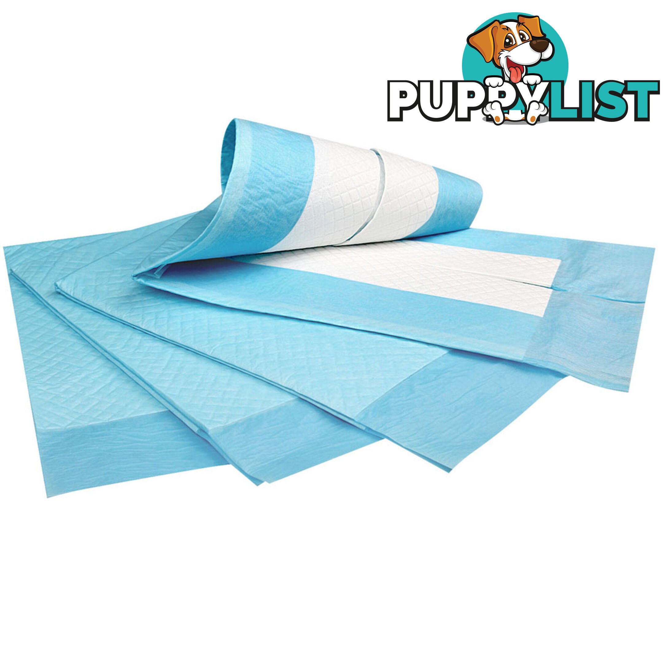 100 Puppy Pet Dog Toilet Training Pads Blue