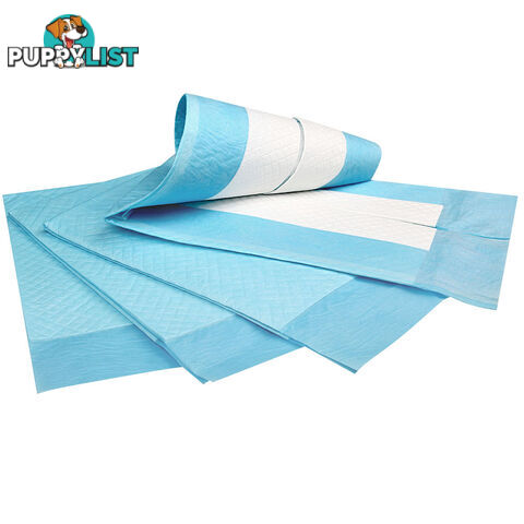 100 Puppy Pet Dog Toilet Training Pads Blue