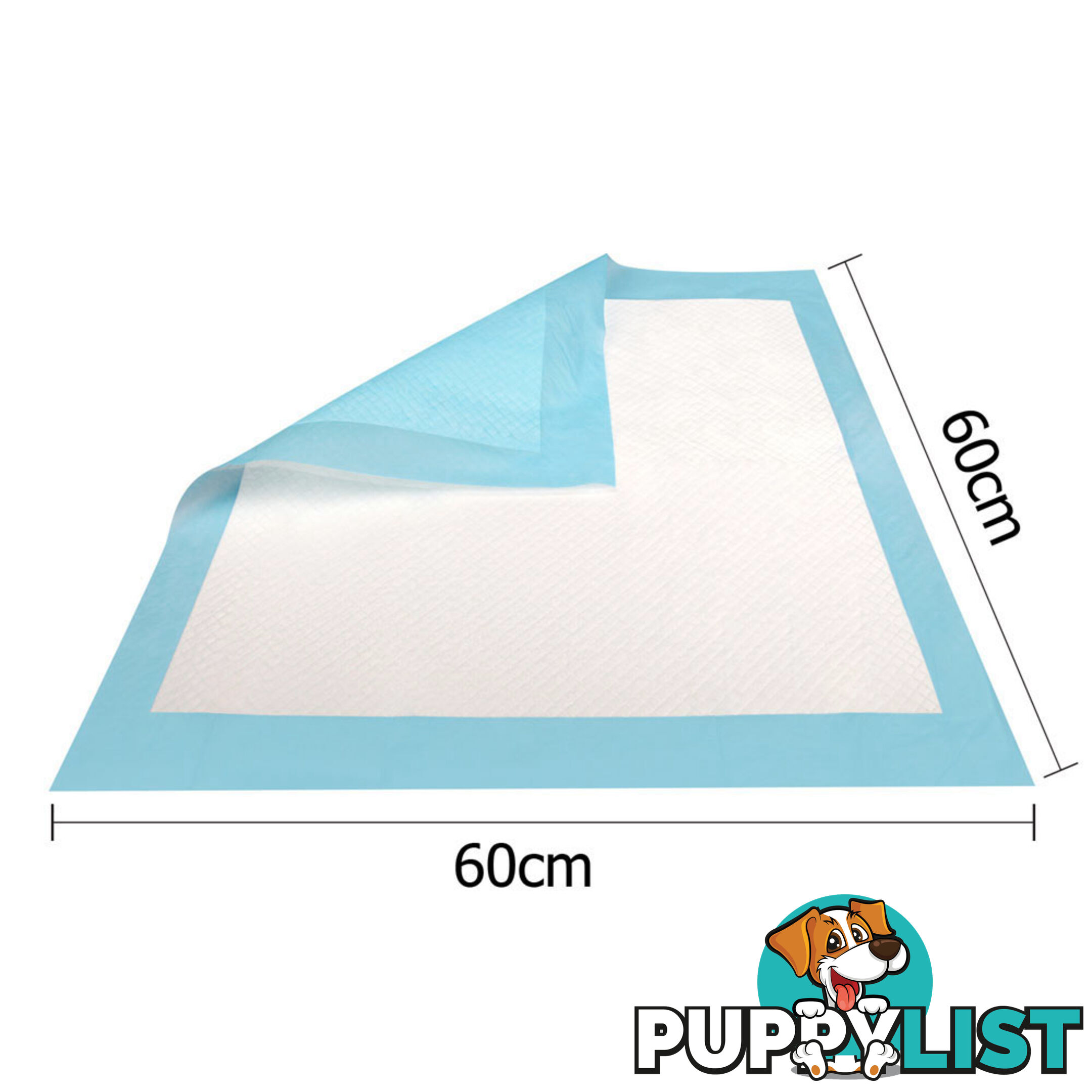 100 Puppy Pet Dog Toilet Training Pads Blue