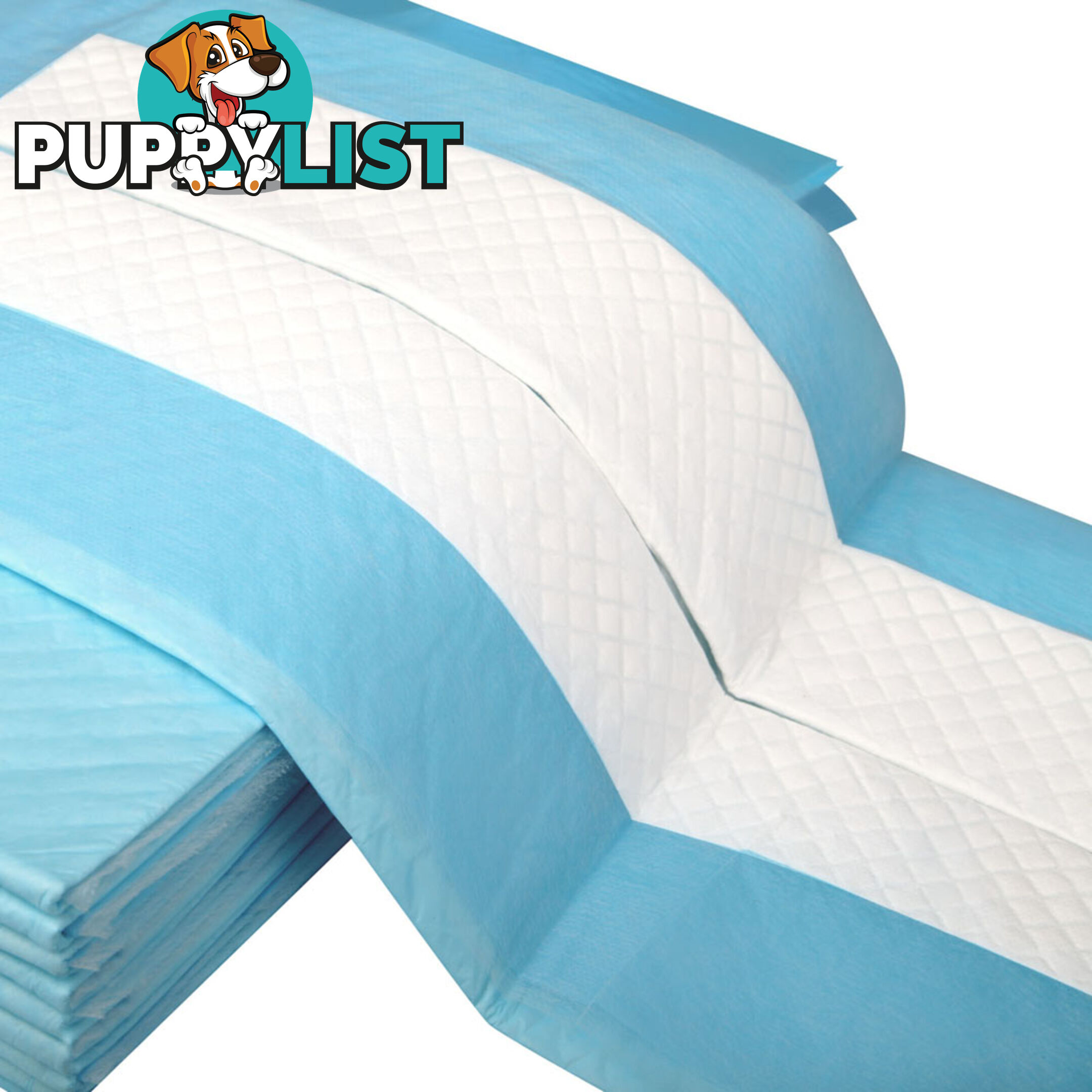 100 Puppy Pet Dog Toilet Training Pads Blue