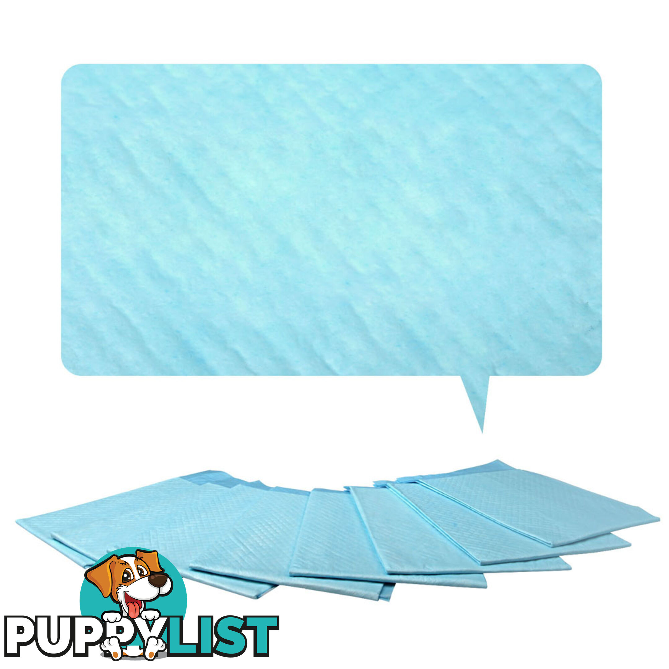 100 Puppy Pet Dog Toilet Training Pads Blue