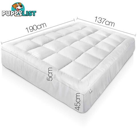 Bamboo Pillowtop Mattress Topper 5cm - Double