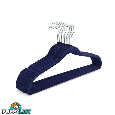 Set of 200 Slim Navy Velvet Hangers