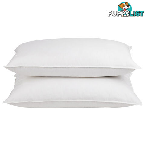 2 Pcs Duck Feathers Down Pillow w/ Bag