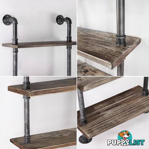 DIY Industrial 6 Level Pipe Shelf