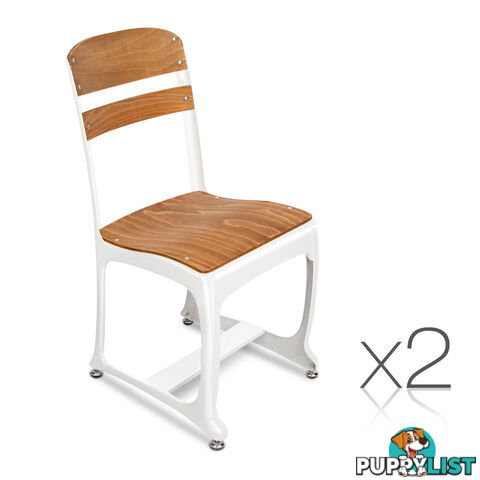 Set of 2 Replica Eton Dining Chairs - White