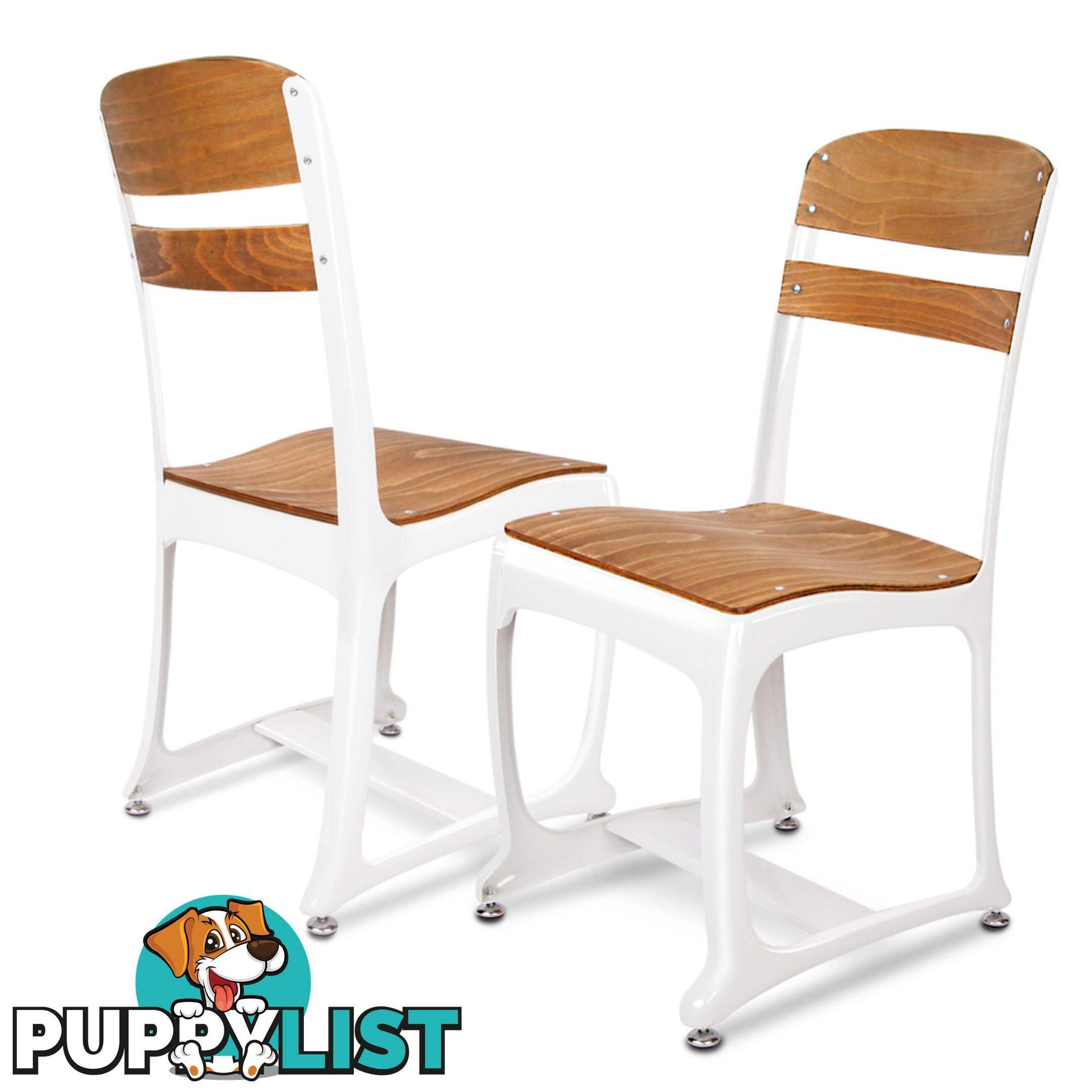 Set of 2 Replica Eton Dining Chairs - White