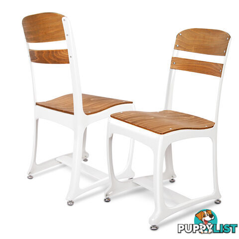 Set of 2 Replica Eton Dining Chairs - White