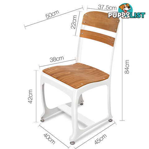 Set of 2 Replica Eton Dining Chairs - White