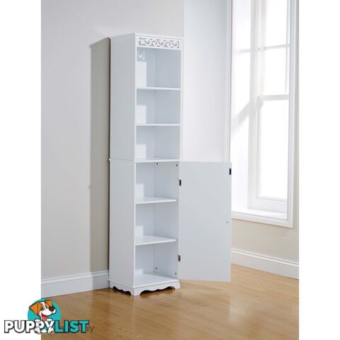 Lure Tall Cupboard in WHITE