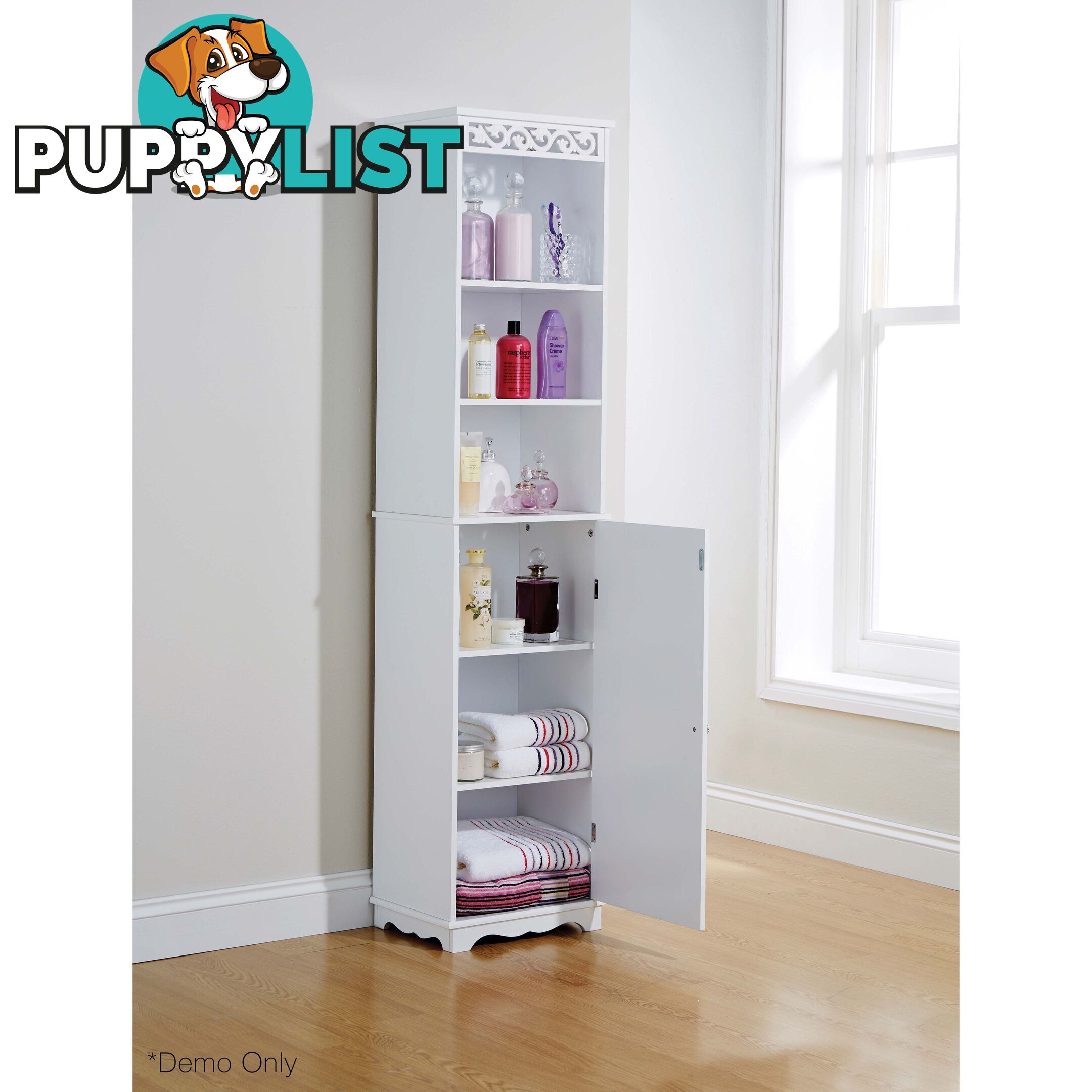 Lure Tall Cupboard in WHITE