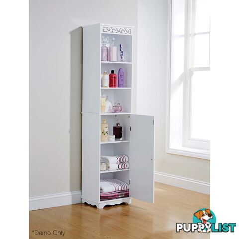 Lure Tall Cupboard in WHITE