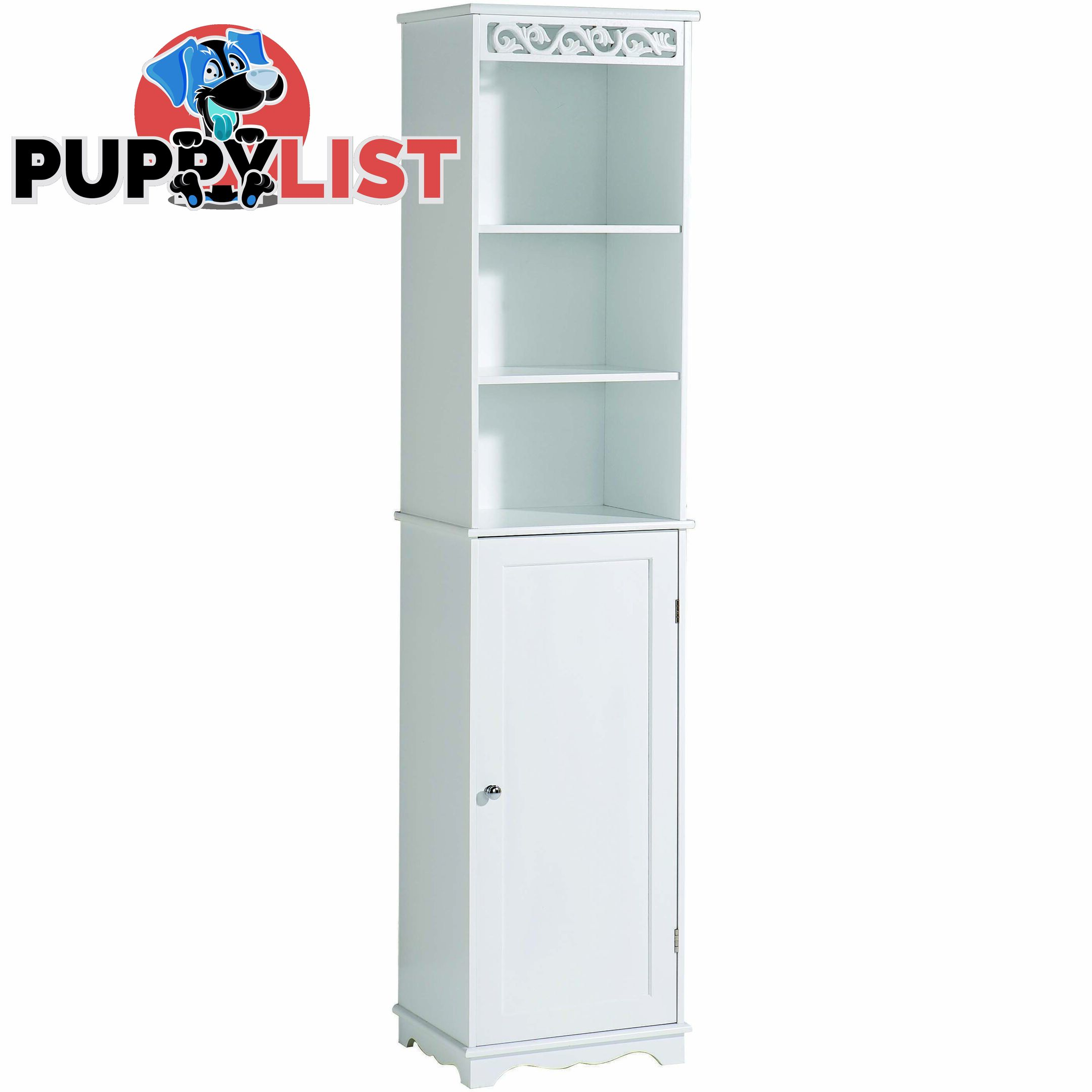 Lure Tall Cupboard in WHITE