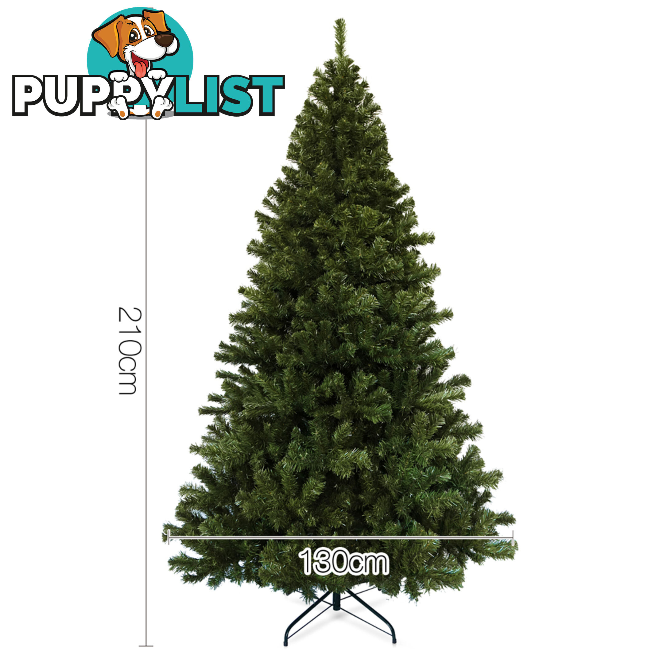 2.1M Christmas Tree 1550 Tips - Green