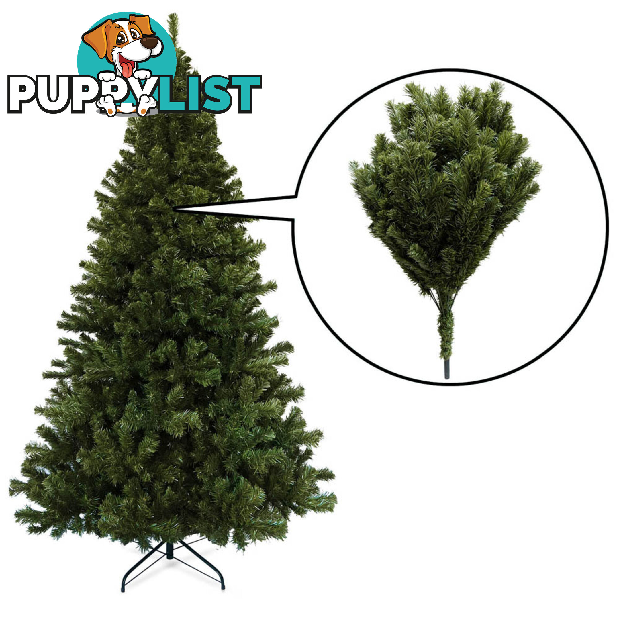 2.1M Christmas Tree 1550 Tips - Green