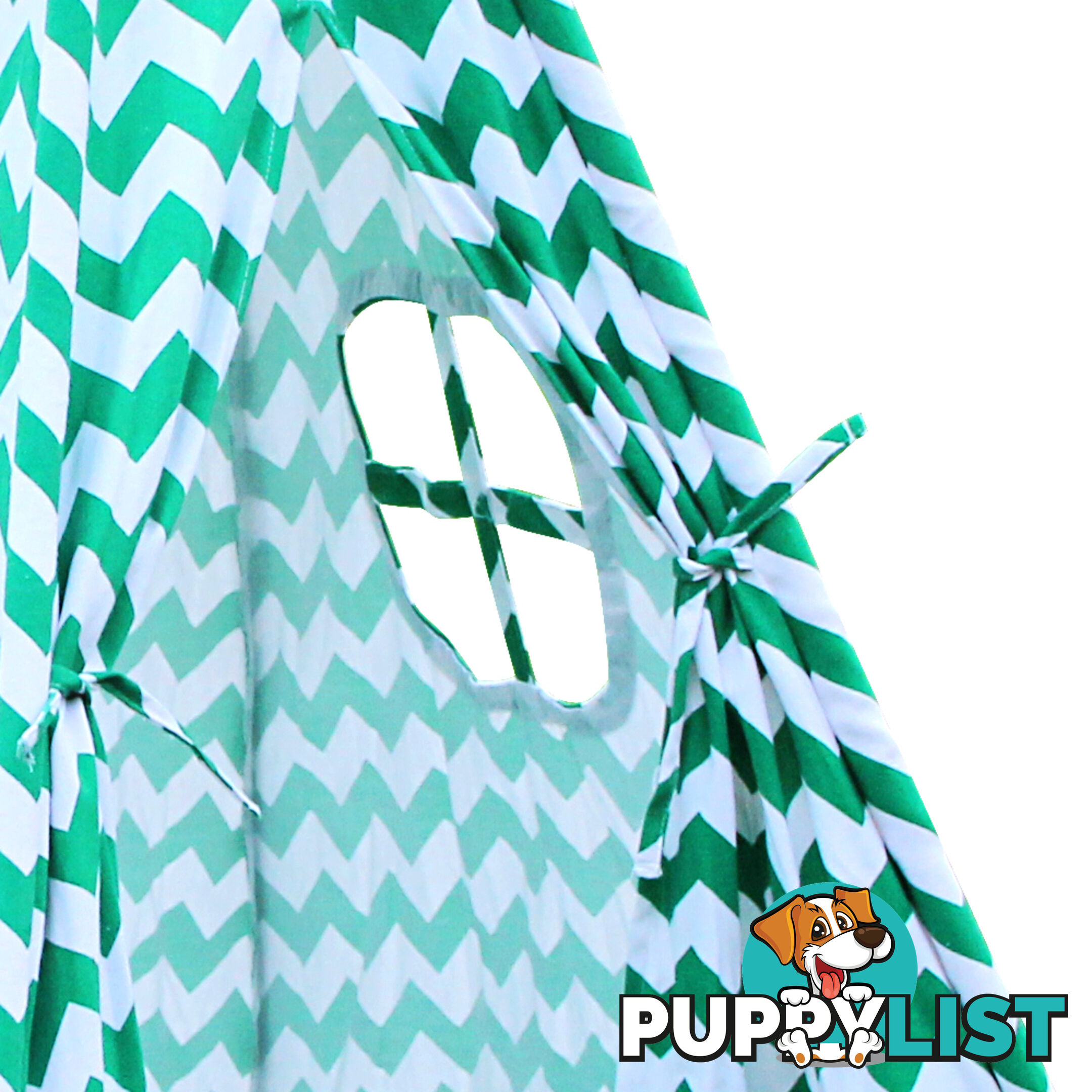 4 Poles Teepee Tent w/ Storage Bag Green