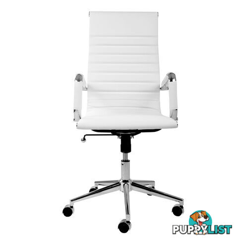 Eames Replica PU Leather High Back Executive Computer Office Chair White