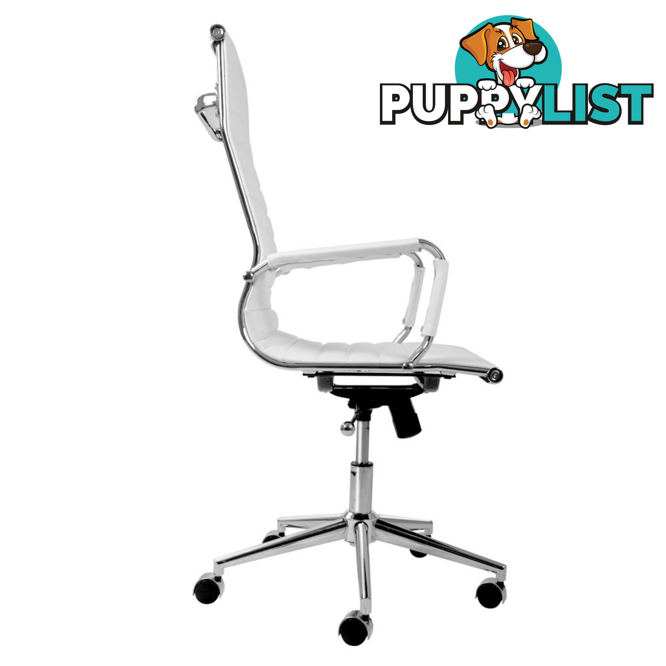 Eames Replica PU Leather High Back Executive Computer Office Chair White