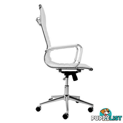 Eames Replica PU Leather High Back Executive Computer Office Chair White