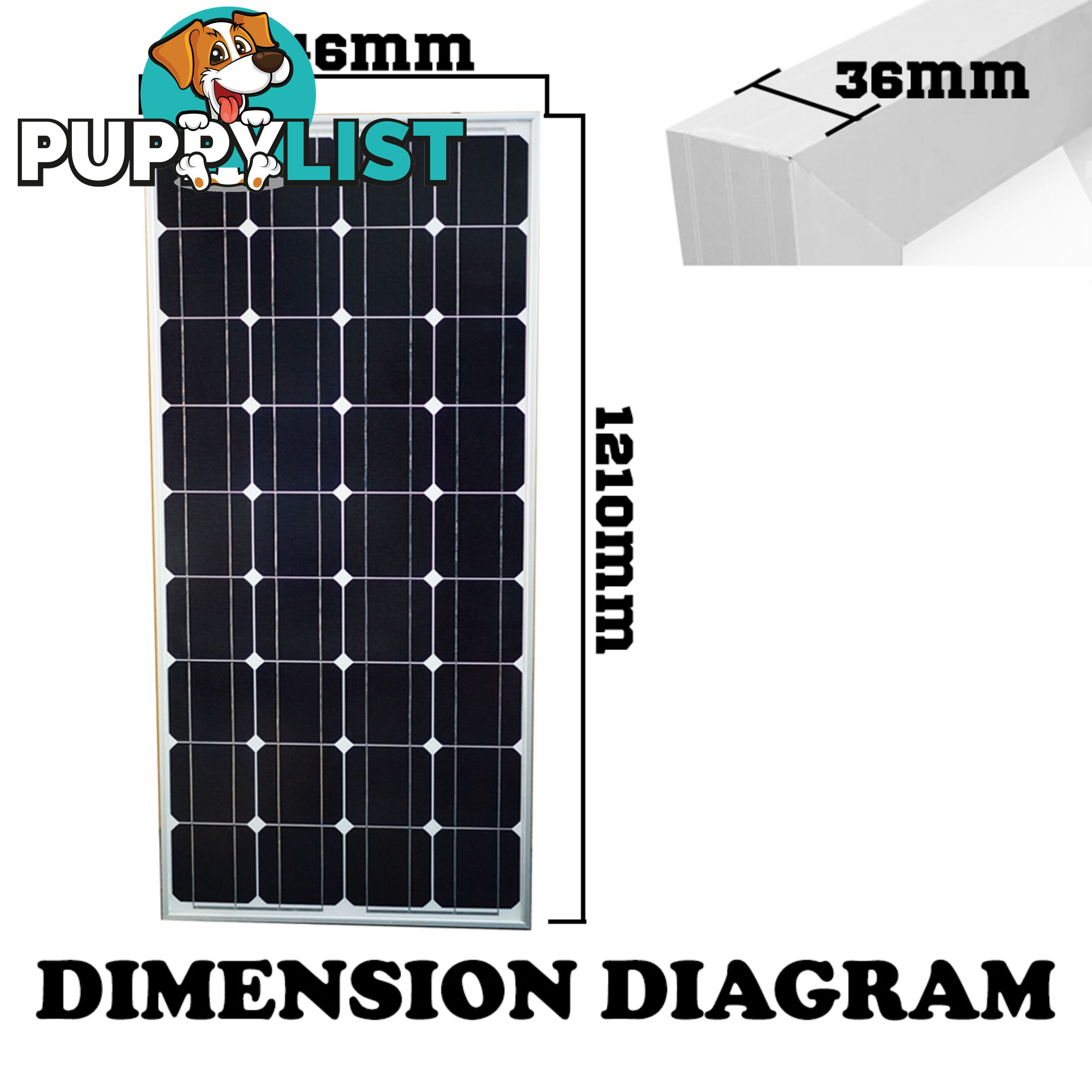 12V 100W SOLAR PANEL KIT HOME GENERATOR MONO CARAVAN CAMPING POWER CHARGING