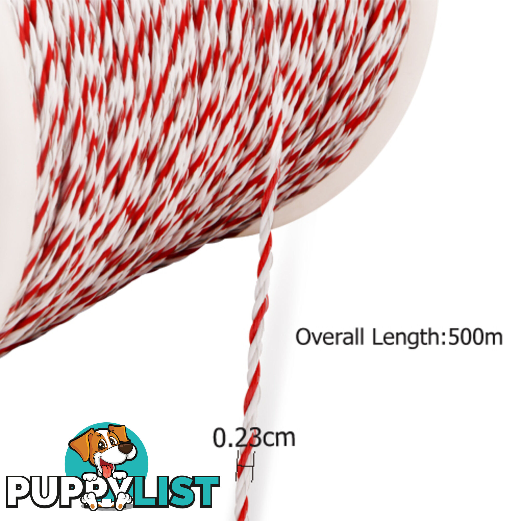 500m Roll Electric Fence Energiser Poly Wire