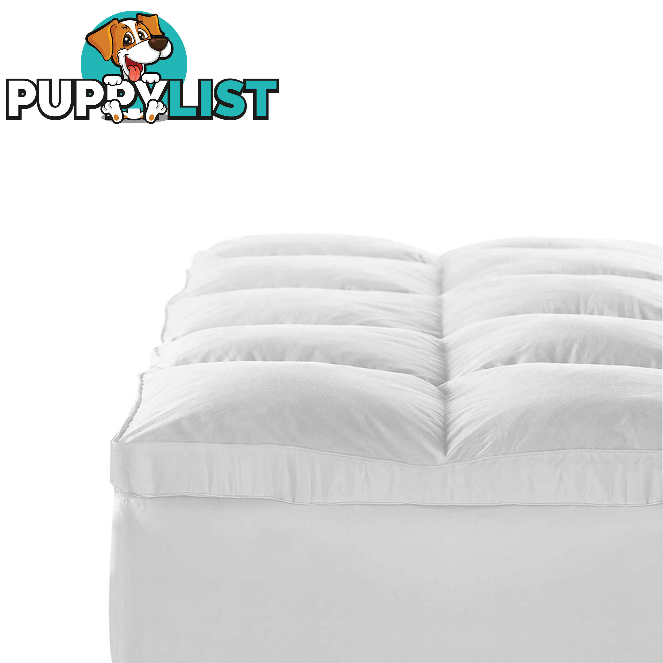 Duck Feather & Down Pillowtop Matress Topper - King