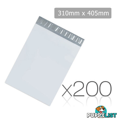 Set of 200 Poly Mailer Bags - 310 x 405mm